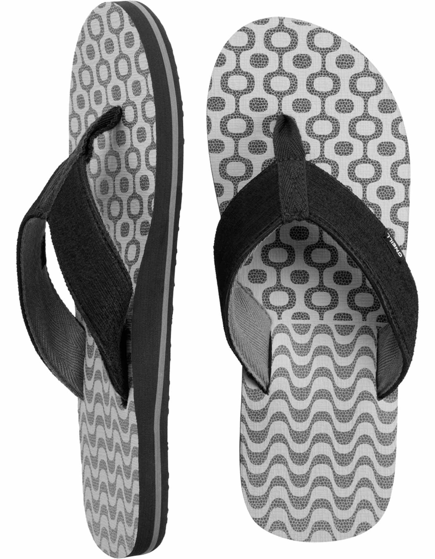 O'Neill flip flops poseidon pattern