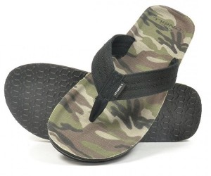 O'Neill flip flops chad pattern